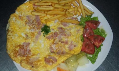 Bacon omelette link to the Breakfast & Snack Menu